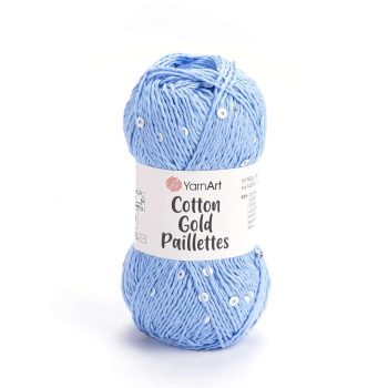 YARNART_COTTON_GOLD_PAILLETTES_7110