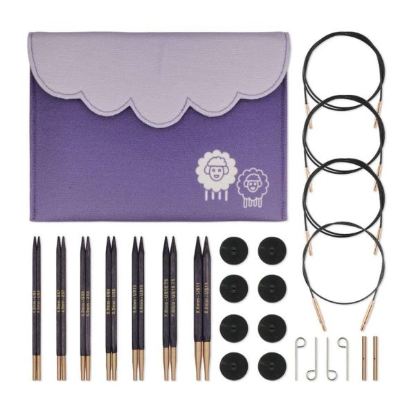 Набор съёмных кубических спиц KnitPro J’adore Cubics Deluxe, 13 см